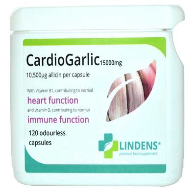 Cardio Garlic Huge 15000mg 3-PACK 360 capsules - Odourless Oil Softgels Allicin