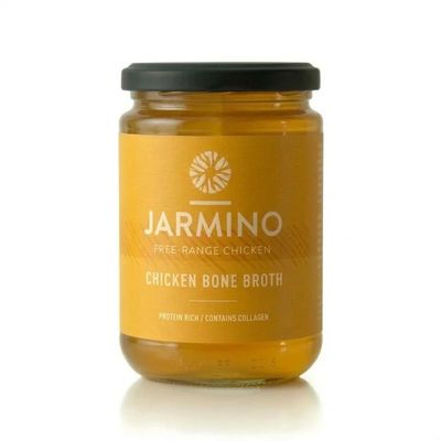 Protein-rich organic bone broth from chicken, and 28 g natural protein per glass, 12 x 350 ml bone broth, suitable for ketogenic diet and low carb diet, 20 hours, contains collagen
