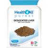 Beef Liver Capsules, 120 Capsules, 750mg per Capsule, Desiccated Beef Liver Supplement, Un-defatted, Naturally Occurring Vitamins and Minerals, Made in the UK - Health4All view 1