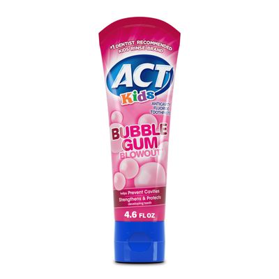 Act Kids Toothpaste Bbl Gum Bl 4.6 Oz