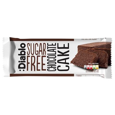 Diablo Chocolate Cake |Sugar Free | Sweetened with Maltitol | Halal & Kosher Approved | 200g ( Pack of 1 )