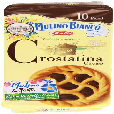 3X Mulino Bianco Crostatina Chocolate seet Snack Tart Biscuits Cocoa 240gr Pie