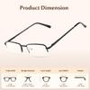 (2.50 - Power, 3 Pack Gunmetal) - Reading Glasses _ Best 3 Pack Gunmetal for Men and Women _ Have a Stylish Look and Crystal Clear Vision When You Need It _ Comfort Spring Arms & Dura-Tight Screws _ 180 Day 100% Guarantee + 2.50 view 2