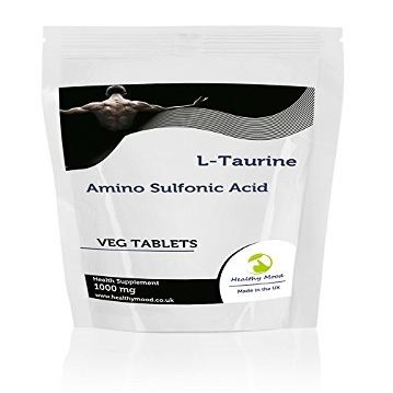 L-Taurine 1000mg 90 Veg Tablets Pills Health Food Supplements Nutrition Amino Sulfonic Ketoisocaproic Acid HEALTHY MOOD