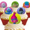 12 x PRE-CUT Trolls Edible Cake Toppers view 1