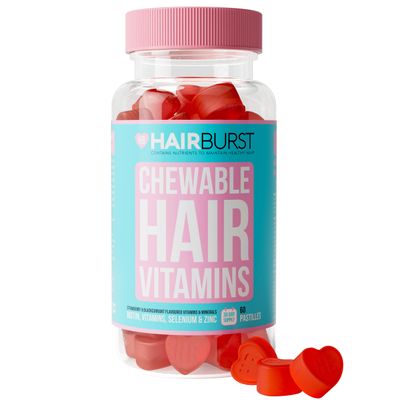 HAIR BURST Biotin Gummies for Hair Growth  Hair, Skin & Nails Vitamin Supplement, Reduces Breakage, Promotes Healthier Thicker- Daily Chewable Vitamins - 30 Day Supply
