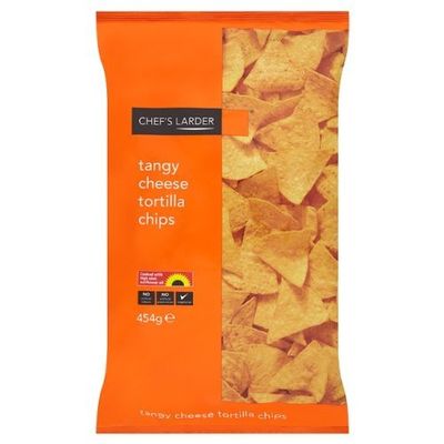 Chefs Larder Tangy Cheese Tortilla Chips 454 gram by Chefs Larder