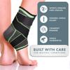 Actesso Sports Ankle Sleeve with Strap - the Ultimate Support for Sprains and Sports Injury (Small) view 3