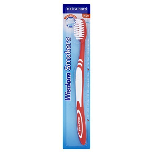12x Wisdom Smokers Extra Hard Brush Toothbrush (Previously Addis) by Wisdom