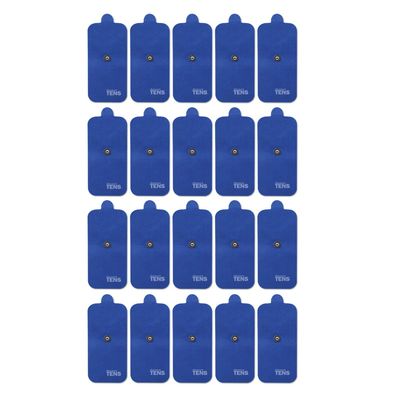 HiDow Compatible Replacement TENS Electrodes, Premium Quality Electrode Pads for Hi-Dow TENS Units, 10 Pair of Snap TENS Unit Electrodes (20 TENS Unit Pads), 2 inch X 4 inch, Discount TENS Brand