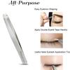 3pcs Tweezers Set with Leather Case - Stainless Steel, Slant, Straight and Pointed Tip Tweezers - Tweeze with Ease, Eyebrow and Nose Hair, Splinters & More view 2
