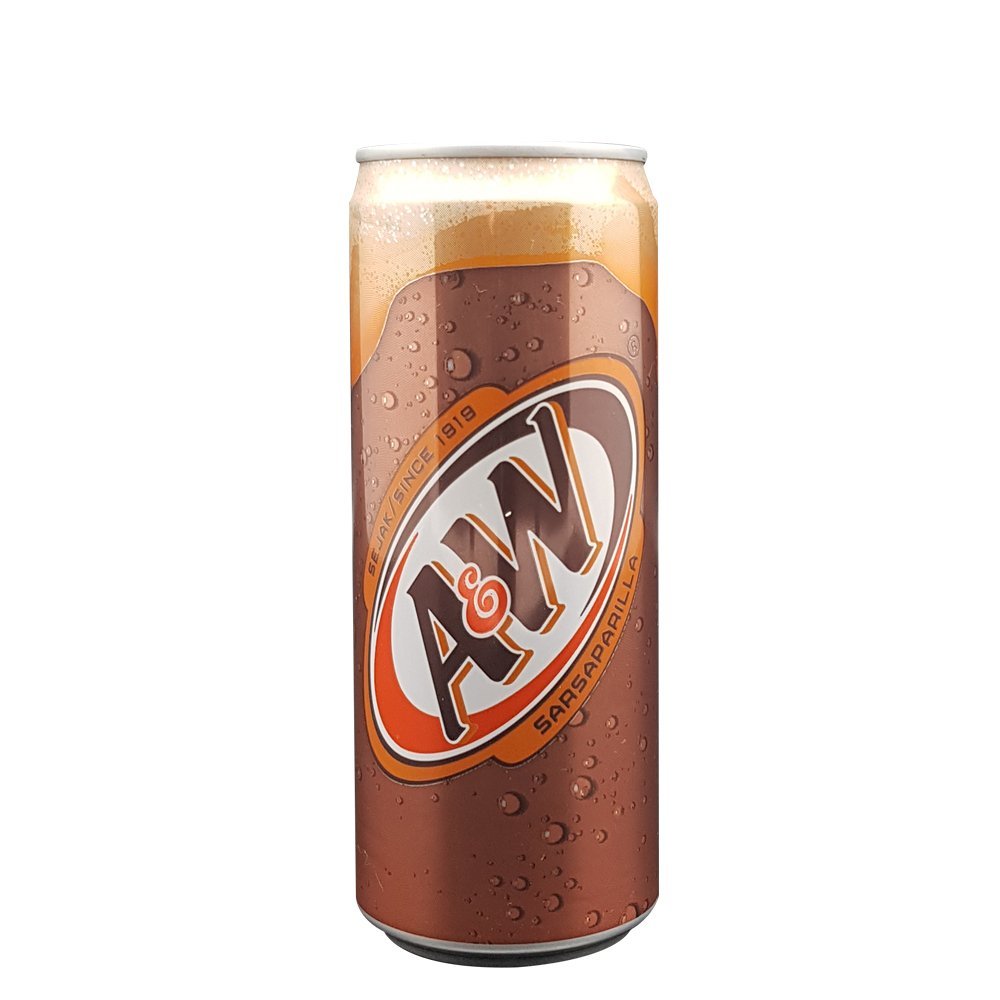 A & W Sarsaparilla (Root Beer) - 12 x 330ml Cans