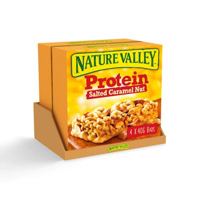 Nature Valley Protein Salted Caramel Nut, 40 g, Pack of 8