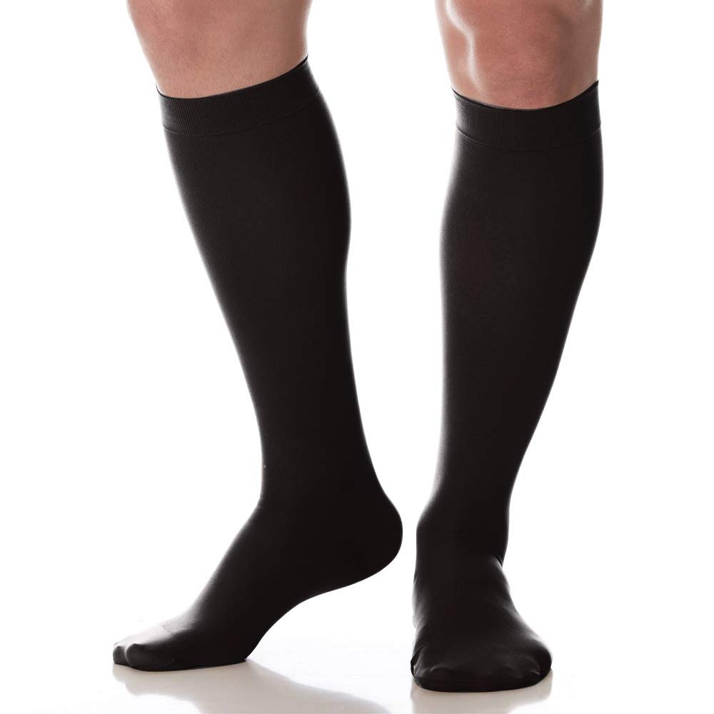 SCUDOTEX Unisex Low Stockings Large Travel Compression Declining Light 14-17 Hg mm Colour Black Size 6