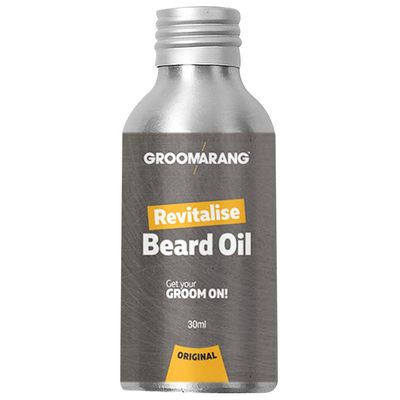 Groomarang Revitalise Beard Oil 30ml | Moisturiser & Conditioner For Soft Bearded Hair | 100% Natural, Organic & Vegan