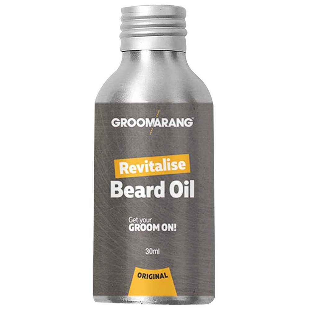 Groomarang Revitalise Beard Oil 30ml | Moisturiser & Conditioner For Soft Bearded Hair | 100% Natural, Organic & Vegan