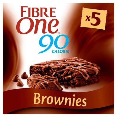 Fibre One 90 Calorie Chocolate Fudge Brownie Bars 5x24g