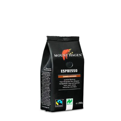 Coffee Beans Espresso FAIR Trade BIO 250 g - MOUNT HAGEN
