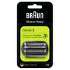 Braun Series 3 Electric Shaver Original Replacement Head, Easily Attach Your New Shaver Head, Compatible with All Series 3 Electric Shavers, 21B, Black view 1