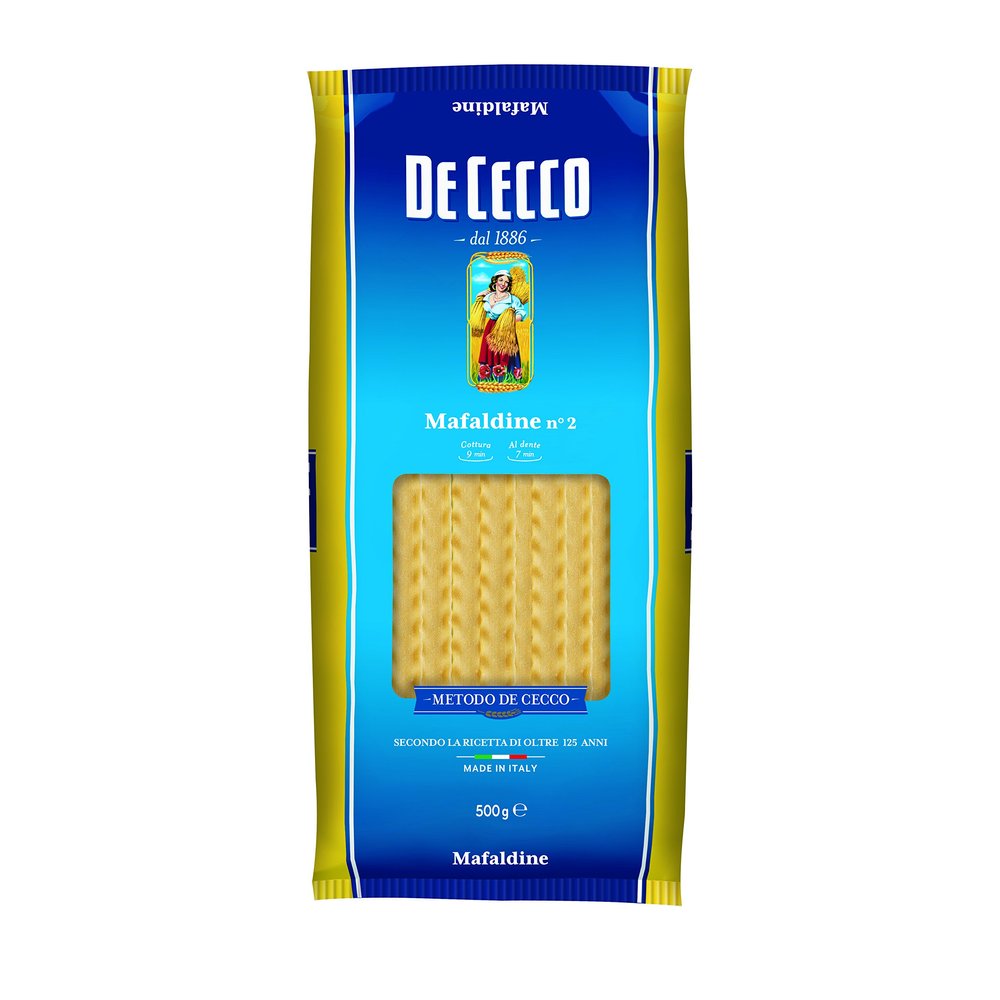 De Cecco - Maphaldine n 2 Durable Wheat Semola Paste - 500 g - [Pack of 12]