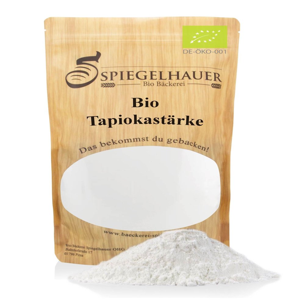 Organic Tapioca Flour- Starch 1 kg Ideal for Baking, Cooking, Thickening und Tying Pudding
