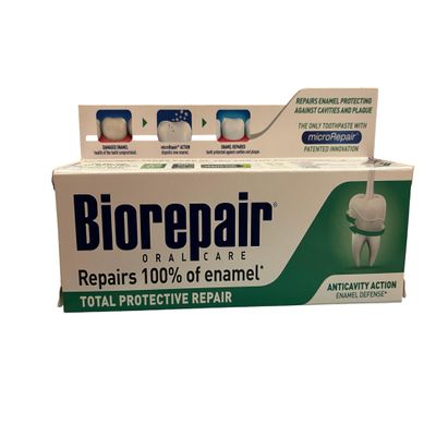 Biorepair: Total Protective Repair Toothpaste with microRepair * 2.5 Fluid Ounce (75ml) Tube * [ Italian Import ] by Biorepair