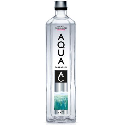 AQUA Carpatica Still Natural Mineral Water 750ml Glass (Pack of 6) Naturally Sodium Free
