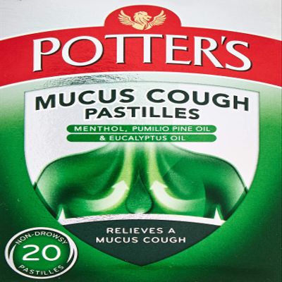 Potter's Mucus Cough Pastilles, Non-Drowsy