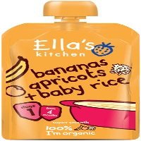 Ella's Kitchen - Stage 1 Baby Rice - Banana & Apricot - 120g (Pack of 4)
