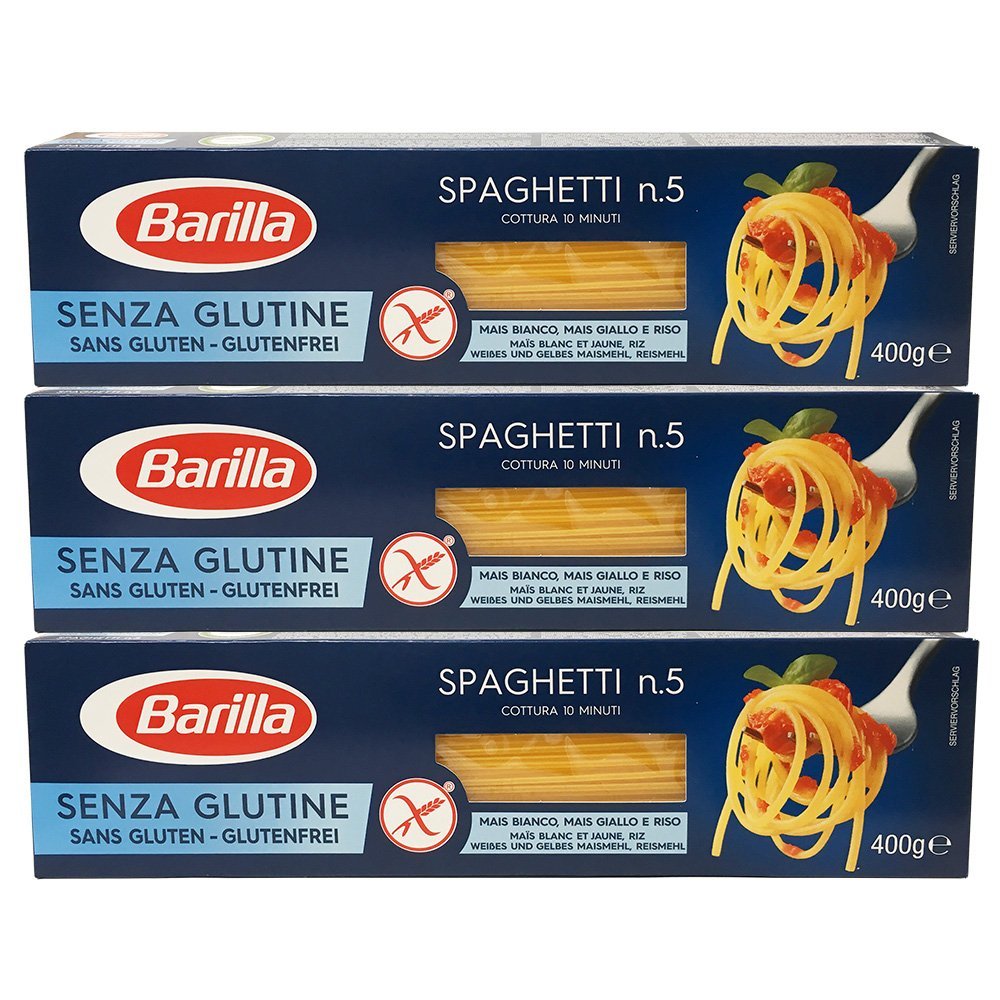 3X Barilla Spaghetti 400g Senza Glutine Gluten-Free Pasta Noodles Health Food!