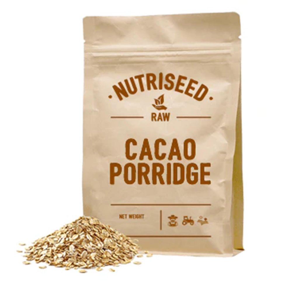 Nutriseed Cacao Porridge 5kg (150 Servings) - Combined with Earth Grown Superfoods, 100% Natural, High Fibre, Vitamins, Minerals, & Antioxidants, Fuels Your Entire Day, Vegan-Friendly