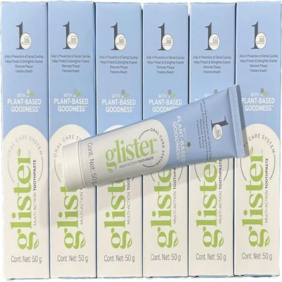 Amway Glister Multi-Action Flouride Toothpaste x 6 - Whitens Teeth Fights Cavities Freshens Breath - 6 Pack