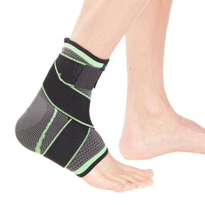 Actesso Sports Ankle Sleeve with Strap - the Ultimate Support for Sprains and Sports Injury (Medium)