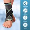 Actesso Sports Ankle Sleeve with Strap - the Ultimate Support for Sprains and Sports Injury (Medium) view 3