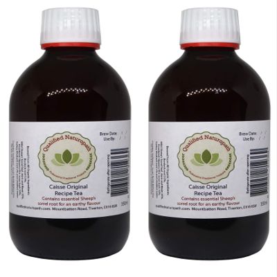Caisse Original Formula 4 Herb Tea  2 x 350 ml Glass Bottles