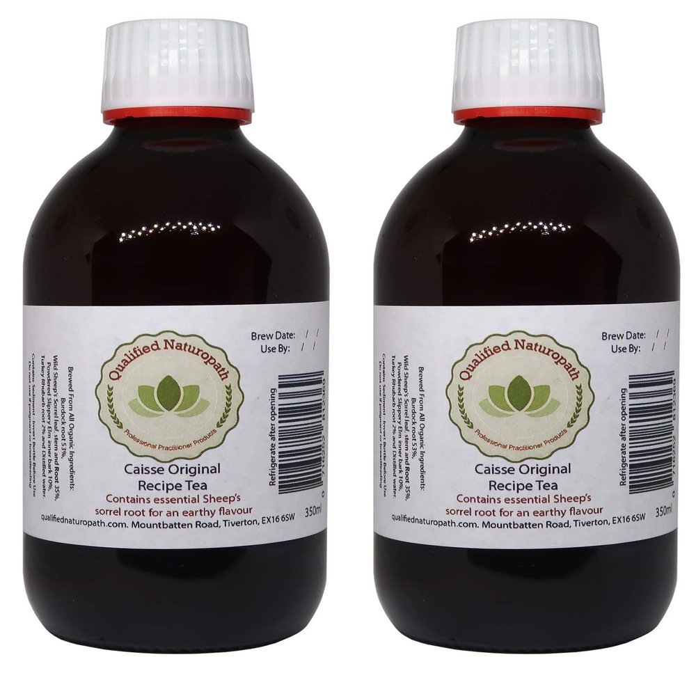 Caisse Original Formula 4 Herb Tea  2 x 350 ml Glass Bottles