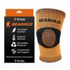 Bearhug Bamboo Knee Support For Women and Men - Compression Sleeve Knee Brace for Running, Walking, Weight Lifting & Skiing - Knee Sleeves Braces to Aid Arthritis Pain Relief, L view 1