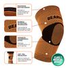 Bearhug Bamboo Knee Support For Women and Men - Compression Sleeve Knee Brace for Running, Walking, Weight Lifting & Skiing - Knee Sleeves Braces to Aid Arthritis Pain Relief, L view 4