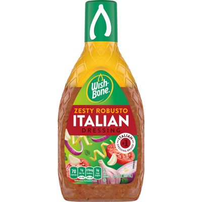 Wish Bone Zesty Robusto Italian Dressing 444ml (Pack of 2)