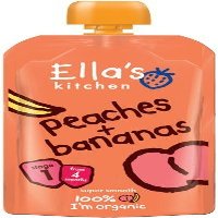 Ella's Kitchen - Stage 1 Baby Food - Peaches & Bananas - 120g (Pack of 8)