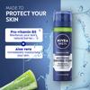 NIVEA MEN Protect & Care - Moisturising Men Shaving Foam - Beard Care - Enriched With Aloe Vera & Pro-Vitamin B5 - Smooth Glide & Close Shave - 25% Recycled Can - For Dry Skin - Pack 200 ml x 6 view 3