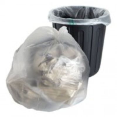 100 Large Clear Plastic Polythene Bin Liners Bags Sacks Size 18 x 29 x 39" Refuse Rubbish Waste Recycling Dustbin