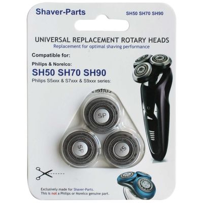 Alternative Philips Shaving Head-heads type SH50 SH70 SH90 (& SH30) (fits in) for Philips/Norelco shavers
