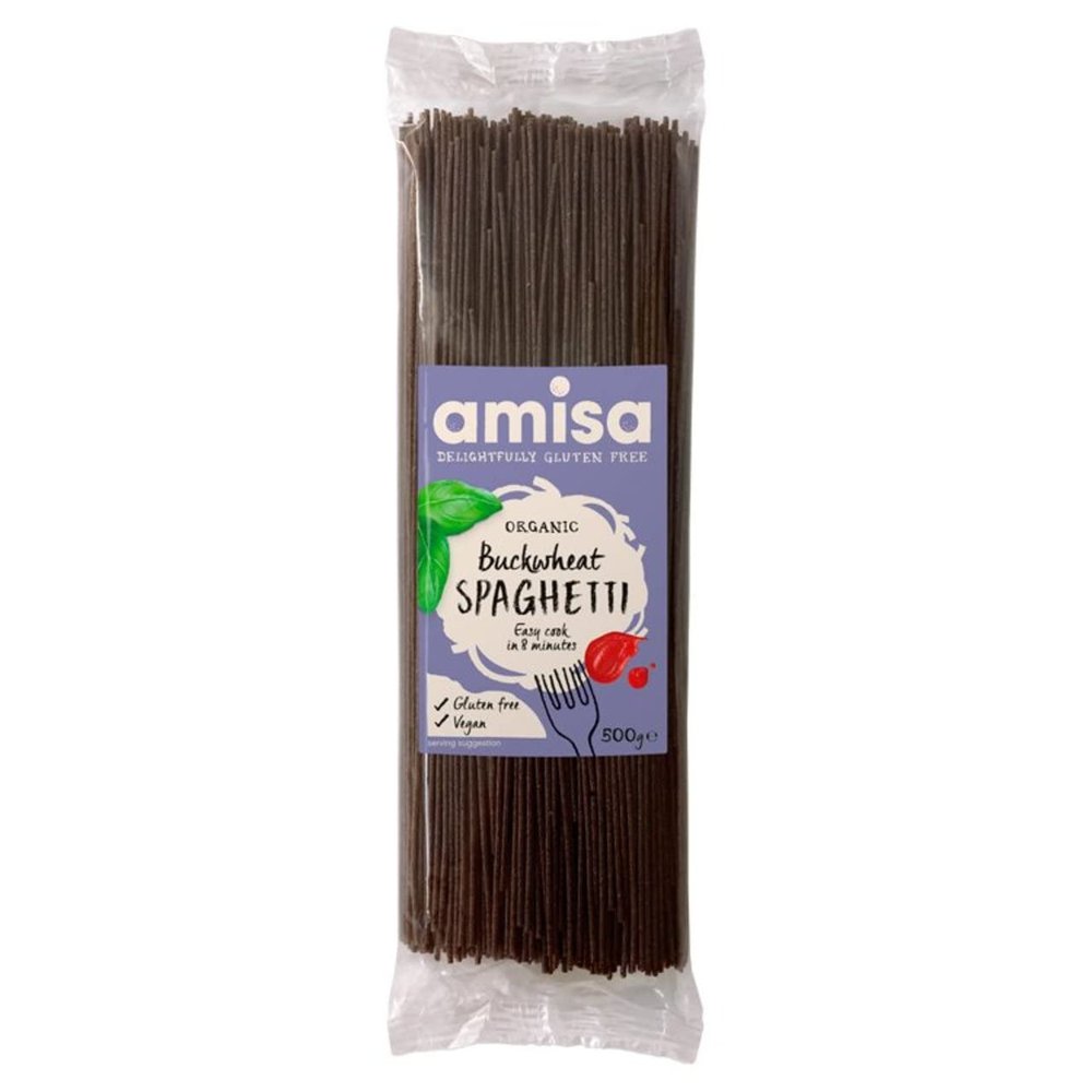 Amisa Organic Buckwheat Spaghetti 500g (Pack of 3)