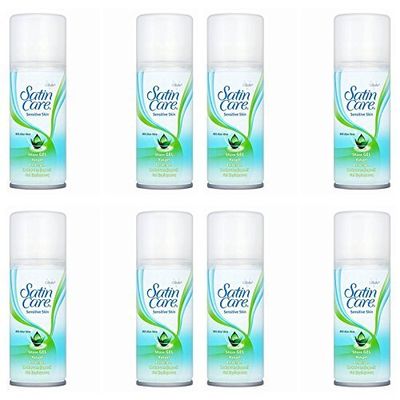 Gillette 75 ml Satin Care Shaving Gel for Women, 450 Millilitre, (Pack of 6)