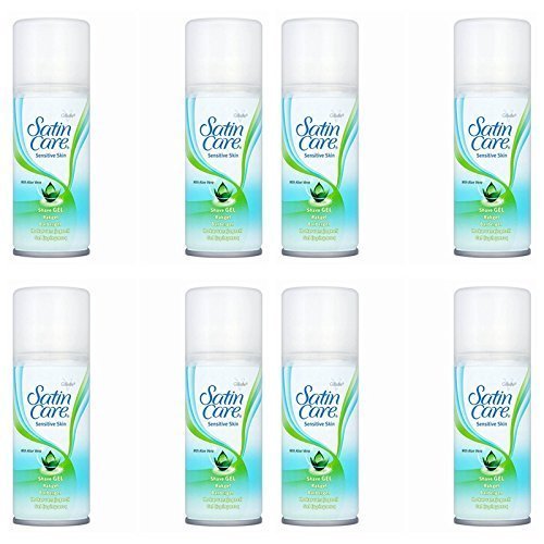 Gillette 75 ml Satin Care Shaving Gel for Women, 450 Millilitre, (Pack of 6)