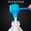 The Scoopie Supplement Container, Portable to-Go Scoop, and Funnel System for Pre Workout Powder, Spill Proof Dispenser, Gym Shaker Bottle Travel Accessory, 2 Pack Black (15cc 15mL - 29.6cc 29.6mL) view 2
