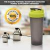 The Scoopie Supplement Container, Portable to-Go Scoop, and Funnel System for Pre Workout Powder, Spill Proof Dispenser, Gym Shaker Bottle Travel Accessory, 2 Pack Black (15cc 15mL - 29.6cc 29.6mL) view 4