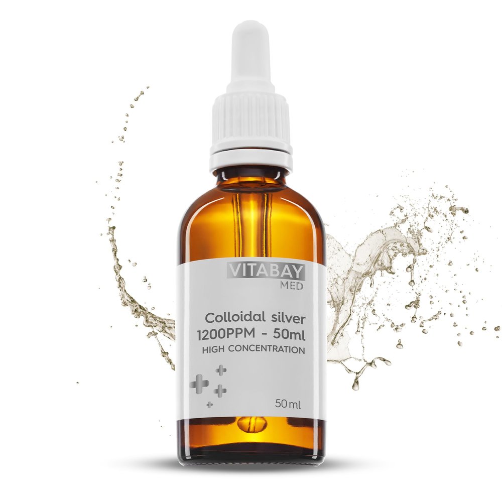 Colloidal Silver Concentrate 1200 PPM 50 ml 12: 1 Highly Concentrated