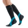 BAUERFEIND, 1 Pair of Compression Socks, Stabilizing sports sock for sports and excercise such as tennis, badminton, 20-30mmHG, Size: S short, Dark grey/Rivera, 29580053000021 view 1